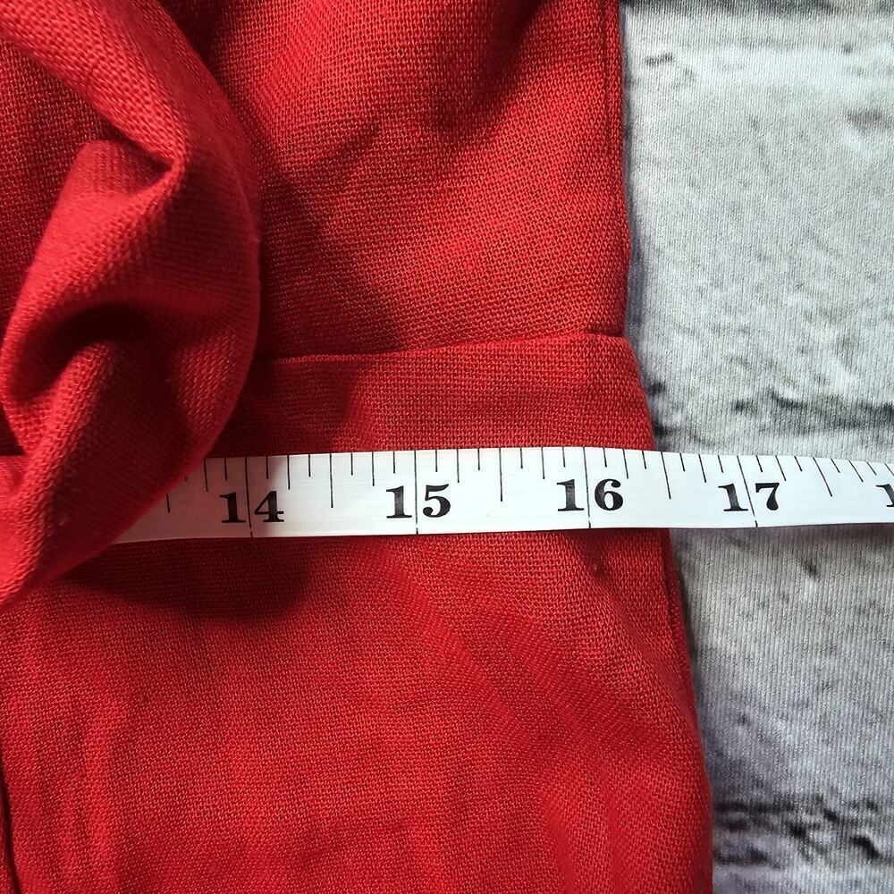 Francescas Mi Ami Grettie Bow Back Mini Dress Red New Size Large Puff Sleeve - Picture 11 of 14
